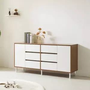 [히트가구] HM100 높은 서랍 수납 거실장 1500 3colors (착불)