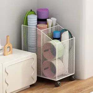 이동식 운동기구 보관함 요가매트 폼롤러 정리함 홈트 헬스장 소도구 거치대 무조립 수납함