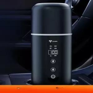 휴대용 차량용 전기포트 보온 캠핑 미니 커피 주전자 카포트 화물차 멀티 무광블랙 차박