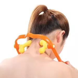 휴대용 셀프 목 안마기 뒷목 목어깨 마사지기 갈고리 지압 안마 어깨 지압기 경추 오십견 H647-O