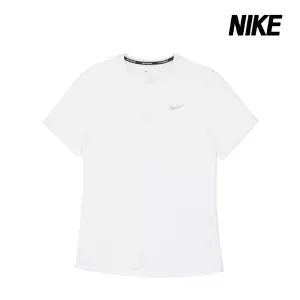 나이키 반팔티  드라이핏 UV 마일러 숏슬리브 러닝 탑 남성 화이트 DV9316-100