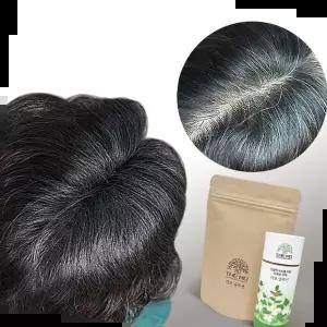 정수리탈모 더모솔루션 한방 천연염색 흑채 본품+리필