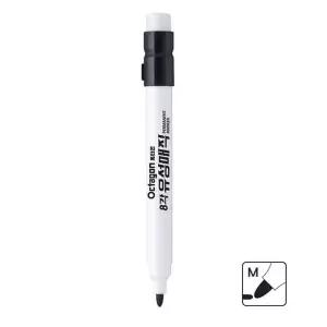 1다스 340LBA64 검정색 유성매직 8각 12개입 굵은둥근닙 옥타곤