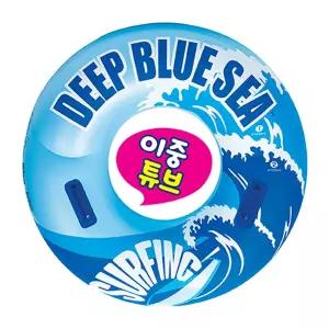 라온토이 100cm 딥블루씨 튜브 국산 KC인증 대형 물놀이 어른용 어린이 원형 칼라 컬러 여름 매트릭스 이용