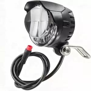 EBike 헤드라이트 LED 36V 48V - 방수 2핀 및 3핀 SM 커넥터 포크 또는 핸들바 마운트용 유니버설 전기
