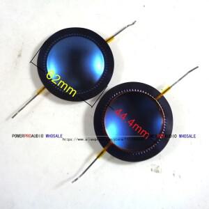 1개 8옴  16옴 44.4mm 블루 티타늄 다이어프램 혼 트위터 보이스 코일 플랫 와이어