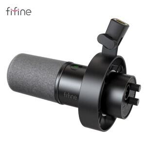벽마이크 FIFINE USB XLR 다이나믹 마이크 쇼크 마운트 터치 음소거 헤드폰 볼륨 컨트롤 PC 또는 사운드 카드 녹음용 K688