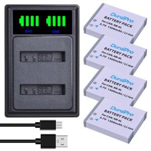 [호환품]DuraPro 1300mAh NB-6L NB 6L 배터리 + 충전기 캐논 호환 파워샷 SX240 HS IXY110 SD980용
