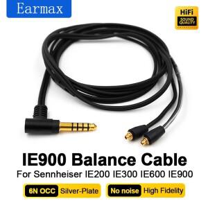 4.4mm 2.5mm 밸런스드 스테레오 Sennheiser IE200 이어폰 교체 가능한 단결정 구리 케이블