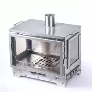 캠핑 화목난로 레트로 야외 주물 가정용 기름 그릴 숯