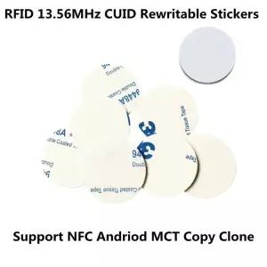 RF카드 RFID CUID 키 태그 스티커 라벨 카드 UID 변경 0 다시 NFC 안드로이드 MCT 복사 복제용 1356Mhz 5개