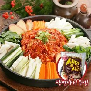 인정식탁 춘천닭갈비 양념닭갈비 1kg 2팩 + 생면사리 증정