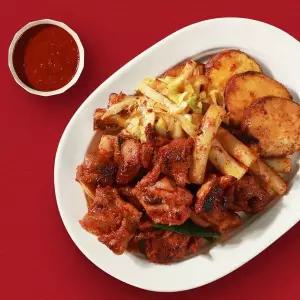 인정식탁 통닭다리살 순살 춘천닭갈비 1kg 2팩 + 소스 1봉