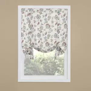 르네상스 홈 패션 콜레트 프린트 드레이프 쉐이드 44인치 x 63인치 주얼