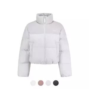 폴햄 여성 무브 배색 크롭 다운점퍼_PHE4JP2760