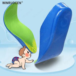 어린이 아치 지지대 신발 패드, 평발 부드러운 교정 깔창, O/X 다리 교정, 유아 스니커즈, 남아 워킹 패드