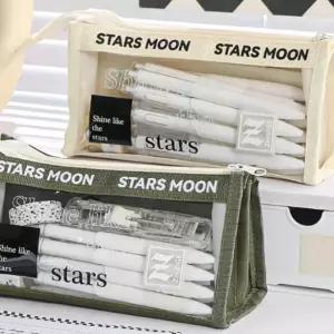 세련된 투명 보이는 영문 내부가 한눈에 수납필통 디 (WFKC16L)