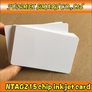 100pcs  2 RFID tag215 NFC 잉크젯 프린팅용 PVC 카드