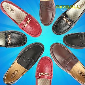 백세건강 에어볼 컴포트화 남성 천연소가죽화 효도화 효도신발