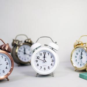 무소음 해머벨 탁상시계 자명종 시계