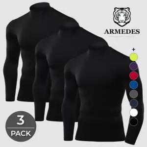 아르메데스 남성용 언더레이어 무지테크핏 반목터틀 AR-53 3매