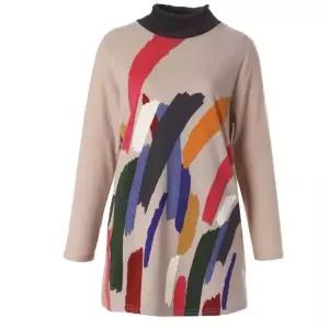 [롯데백화점]몬테밀라노 페인트 모티브 퍼넬넥 티셔츠 XK212T2468