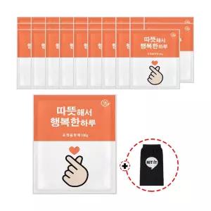 해피원 국내생산 KC인증 따뜻해서 행복한 핫팩 포켓형 100g x 30개세트+(주머니)