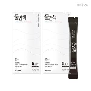 씨드비 손상케어 저자극 물염색 다크브라운 10회분 10g 10개 (리필)