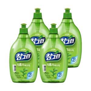 참그린 녹차 뽀드득 주방세제 500g 4개