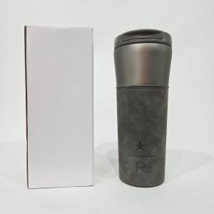 스타벅스 SS 리저브 그레이 오페라 텀블러 473ml 각인 가죽 슬리브