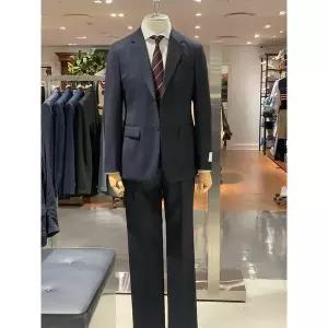 [킨록바이킨록앤더슨](광주신세계)킨록 24년 FW 데님라이크 멜란지 네이비 슬림 수트 FIS51