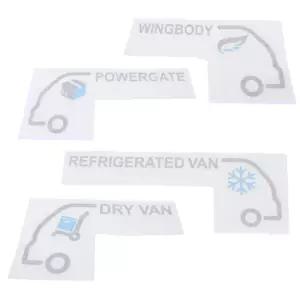 포터2 도어스티커 탑차 특장차 스티커 윙바디 드라이밴 파워게이트 냉동탑차 마크 엠블렘