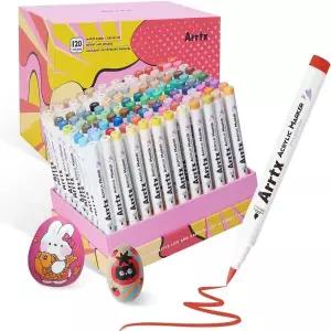 아트박스/아트엑스 Arrtx 아트엑스 120색 A 디자인 아크릴 마카펜 세트