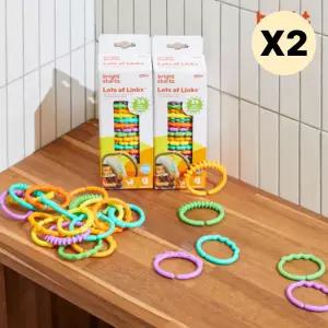 스엔코샵 유모차고리장난감 완구 카시트고리 4p