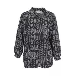 [롯데백화점]몬테밀라노 정원카라 오픈 블라우스 QL509B2614