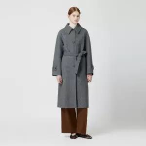 [롯데백화점]씨씨콜렉트 헤링본 싱글 벨티드 롱코트 C254MSG180