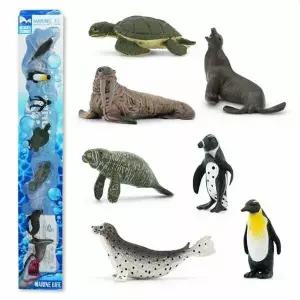 해양동물 학습 미니 피규어 백상어와 친구들 6종