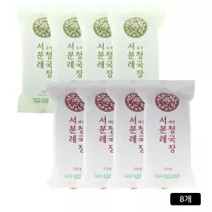 서분례 명인청국장 들깨맛 + 매운 청국장, 110g, 8개