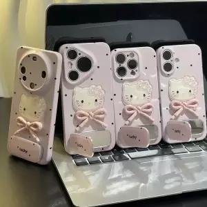 보우 핑크 헬로 키티 폰 케이스 삼성 호환 갤럭시 S20 S21 S22 S23 S24 S25 FE 플러스 노트20 울트라 4G 5G