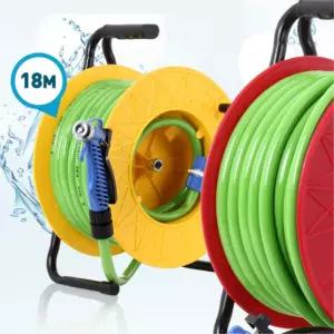 꼬임방지 가정용 세차 청소용 물호스릴18m 고압분사 농사용 몰호수 텃밭