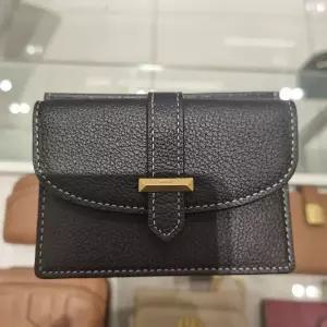 [헤지스](대구신세계)블랙 스티치 포인트 가죽 카드지갑 HIHO6E275BK