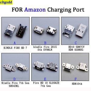 Cltgxdd 1piece Amazon Kindle Fire HD 10 SL056ZE 7세대 7세대 SR043KL HD10 SR87CV HD8 SG98EG 충전 포트 USB 커넥터