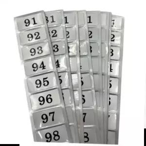 사각번호 PVC 소 숫자 옷장 신발장 사우나 찜질방 번호표 사물함 스티커 번호판 헬스장 목욕탕 학교