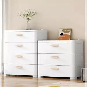 와이드 플라스틱 서랍장 3단 4단 정리함 대형 다용도 옷 수납장 정리