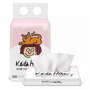 한예지 키스해링 휴대용 저자극 보습/비염 콧물티슈 40매 5입 1팩