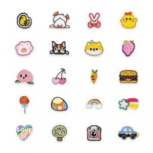 열접착패치 패브릭 전용 열부착 디자인 패치 미니 MN 자수와펜