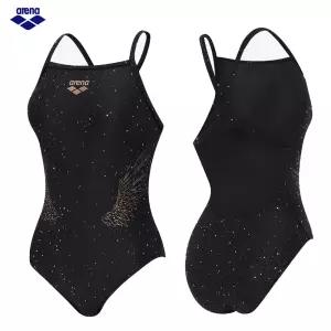 아레나 여자수영복 엔젤윙 원피스 테크백 A6SL1LO03_BLK