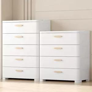 플라스틱 서랍장 와이드 5단 캐비닛 옷장 수납함 드레스룸 의류보관함