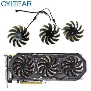 3개 75MM T 128010 교체용 Gigabyte 970 Windforce G1 그래픽 카드용 SM PLD08010S12H VGA GPU 쿨러 팬