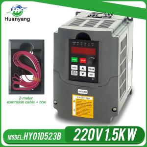 Huanyang VFD 인버터 스핀들 모터 속도 컨트롤러  익스텐션 케이블 클램프, 1.5kw, 2hp, 220v, 400hz, 7A